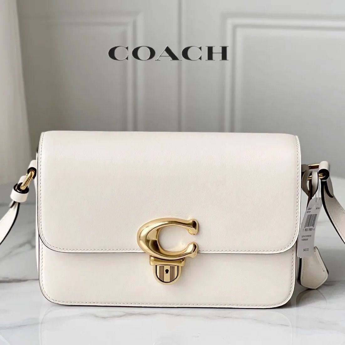 COACH C6641コーチ ストゥディオ レザー ショルダーバッグ チョーク（アイボリー） - メルカリ