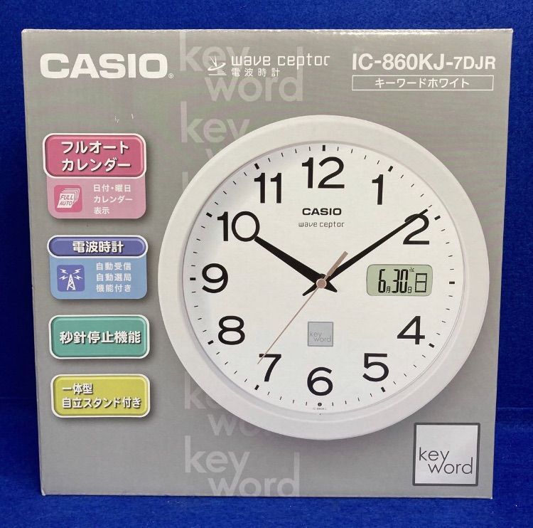 カシオ 電波置き掛け兼用時計 CASIO IC-860J-7JF [IC860J7JF] 通販