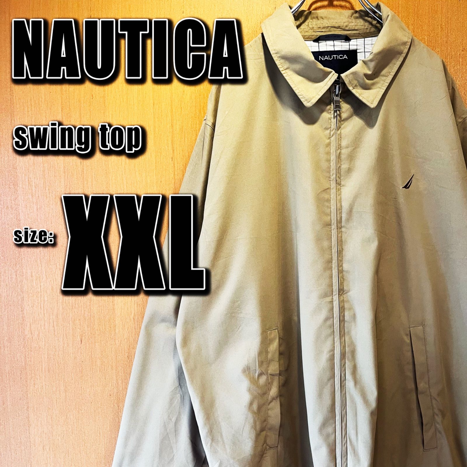 お買得】 Nautica ノーティカ スウィングトップ メンズXXL 刺繍ロゴ