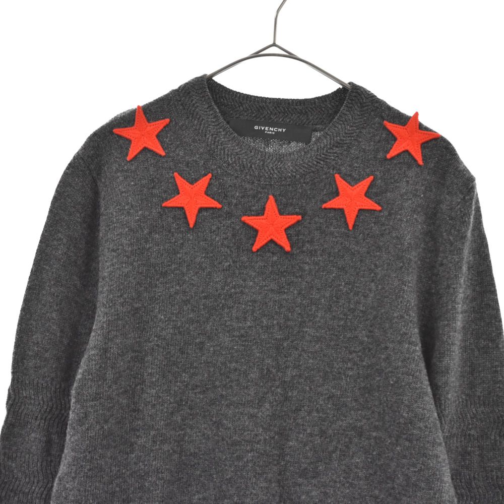 GIVENCHY (ジバンシィ) STAR PATCH KNIT 13F 7710553 スターパッチ ...