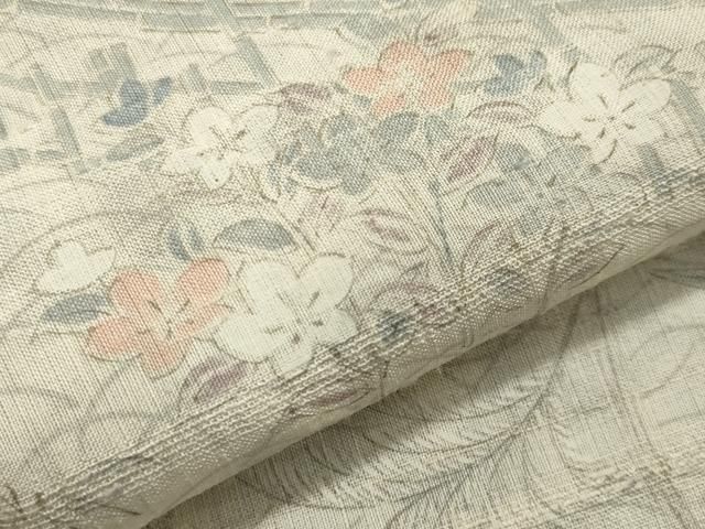 平和屋着物▽生紬 単衣 籬草花文 正絹 逸品 CAAV9183gh - メルカリ