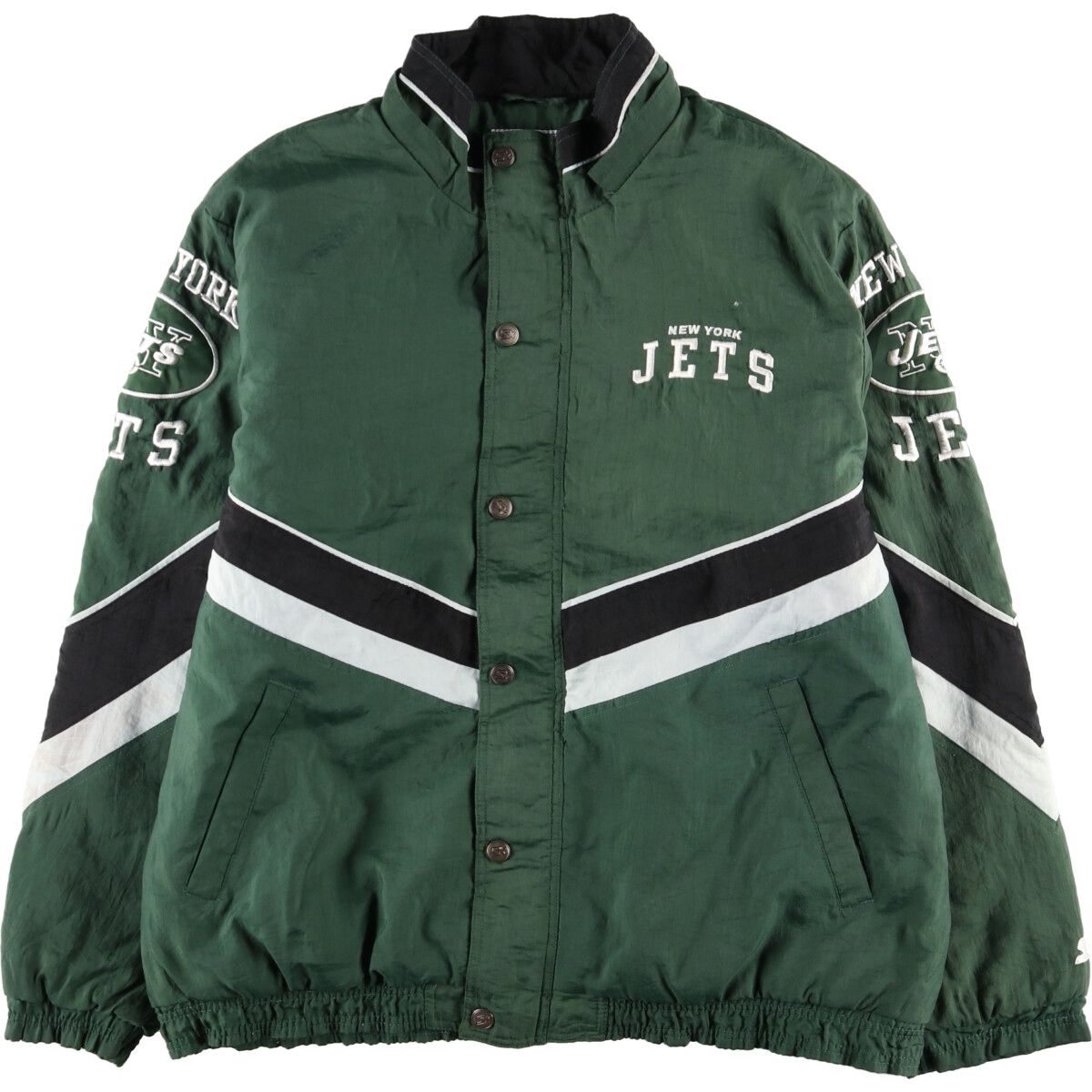 古着 スターター Starter NFL NEWYORK JETS ニューヨークジェッツ 中綿