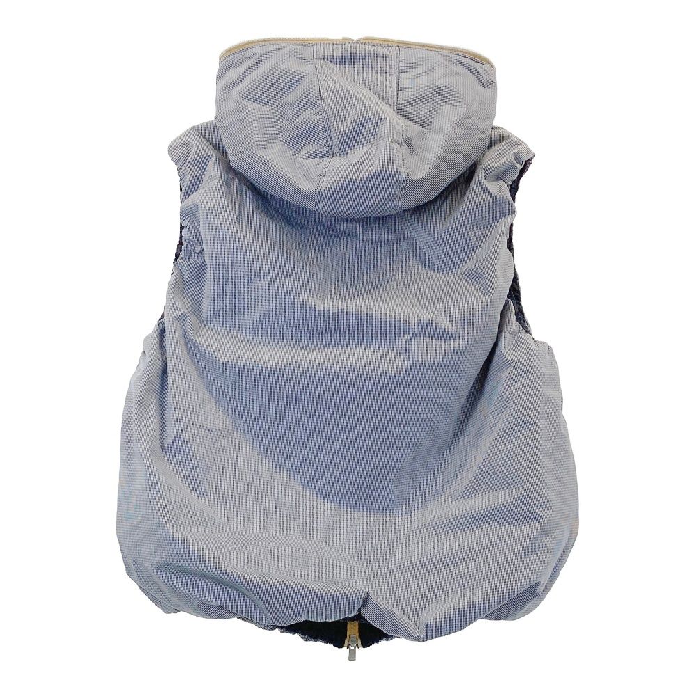 サイズ 3 ZOY ゾーイ 中綿ジップベスト チェック柄 ネイビー系 240101487027 ゴルフウェア メンズ ストスト