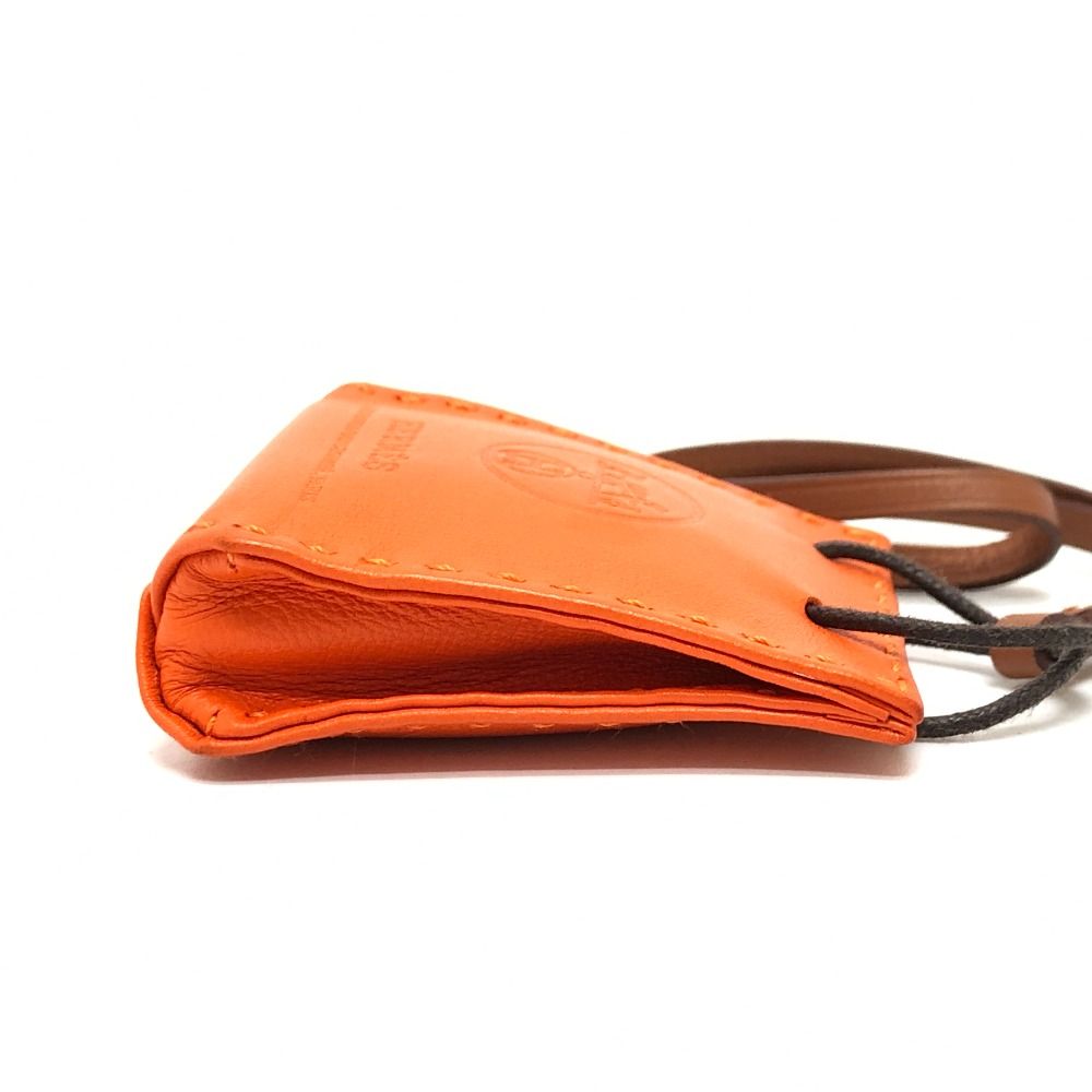 HERMES エルメス バッグチャーム サックオランジュ アニョーミロ フー  