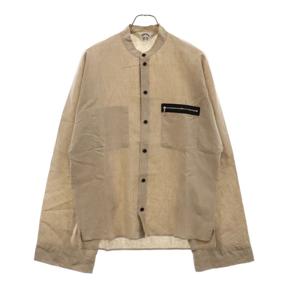 SUNSEA (サンシー) 18SS LINEN BOMBER SHIRT リネン ボンバー 長袖