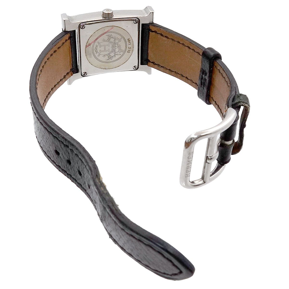 エルメス Hウォッチ HH1.210 シルバー文字盤腕時計 レディース