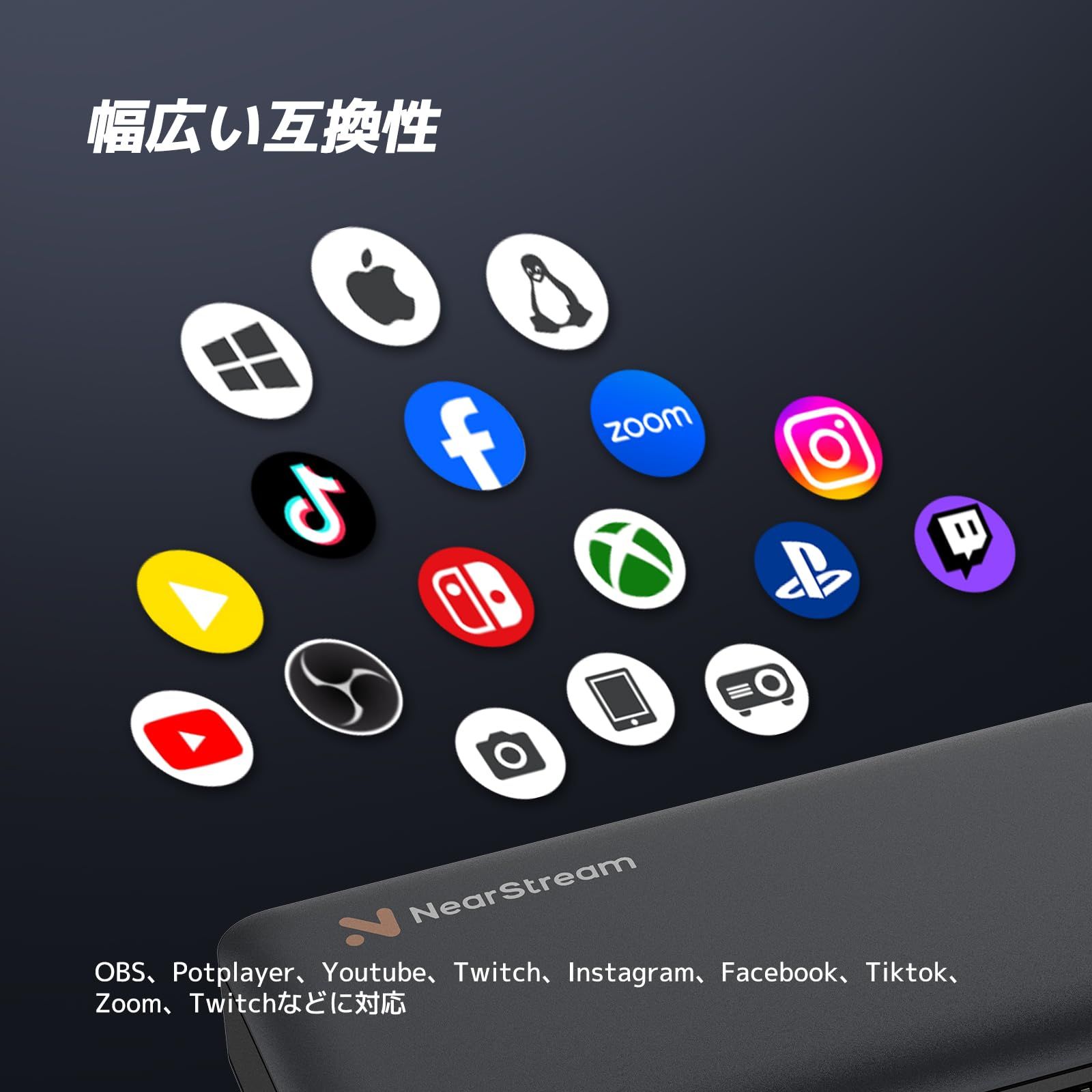 1080p60fps録画 USB3.0