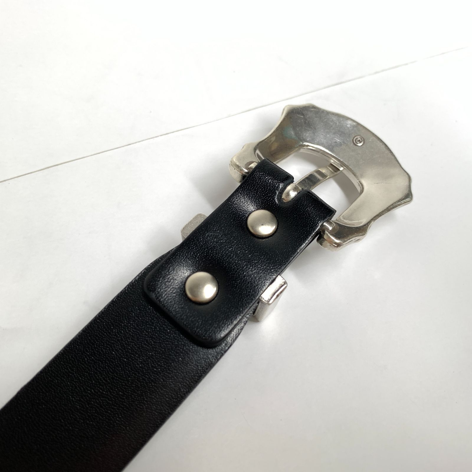 f001 B TOGA TOO トーガトゥ- DOUBLE BUCKLE BELT ダブル