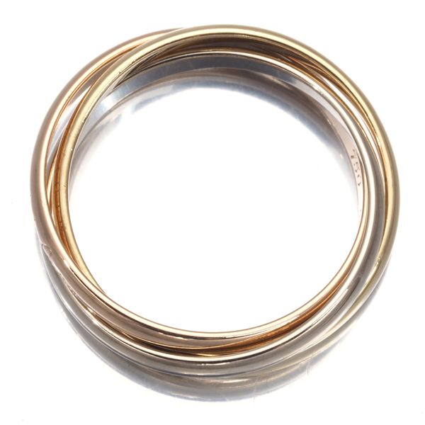 Cartier トリニティリングサイズ50 カルティエ トリニティリング スリーカラー XS 50号 K18YG/WG/PG