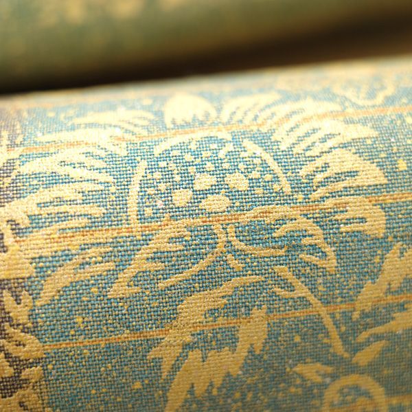 中古】すごい値！袋帯 本場牛首紬 石川県指定無形文化財 絞り 金彩 全  