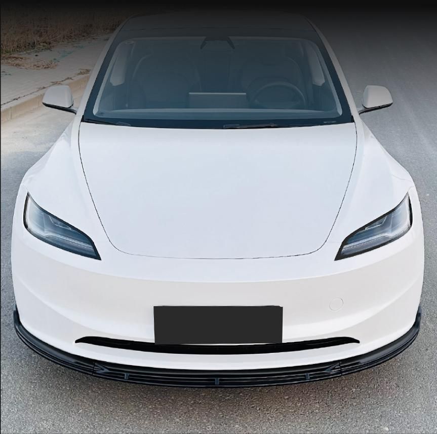 フロントスポイラー、20192020テスラモデル3車のフロントバンパーリップキットチンスポイラーに適しています、明るい黒の外観ABSスポーツパフォーマンススタイル | フロントスポイラー テスラ モデル3 Y 2017+ 2019 2020 2021