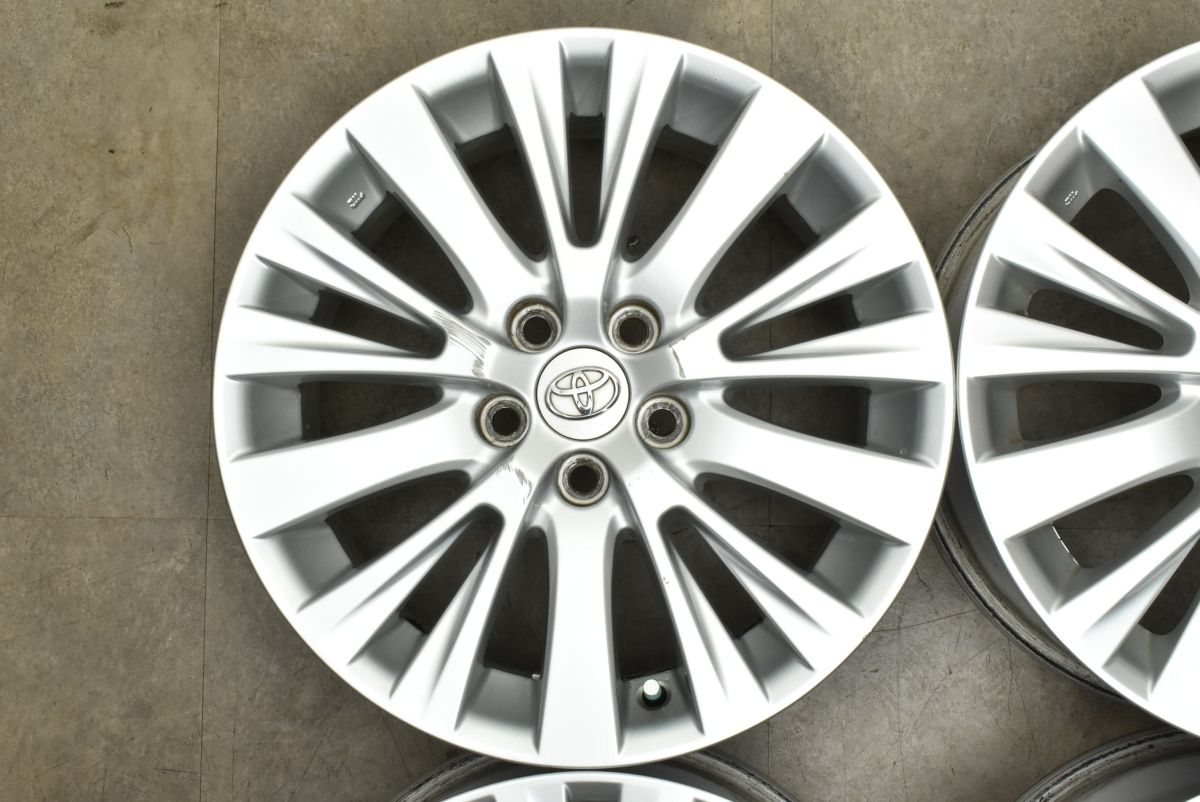 交換用に トヨタ 20 アルファード ヴェルファイア 純正 18in 7.5J 45 PCD114.3 4本セット プリウスα ハリアー RAV4 カローラクロス FFCRYSTALESIA_COM