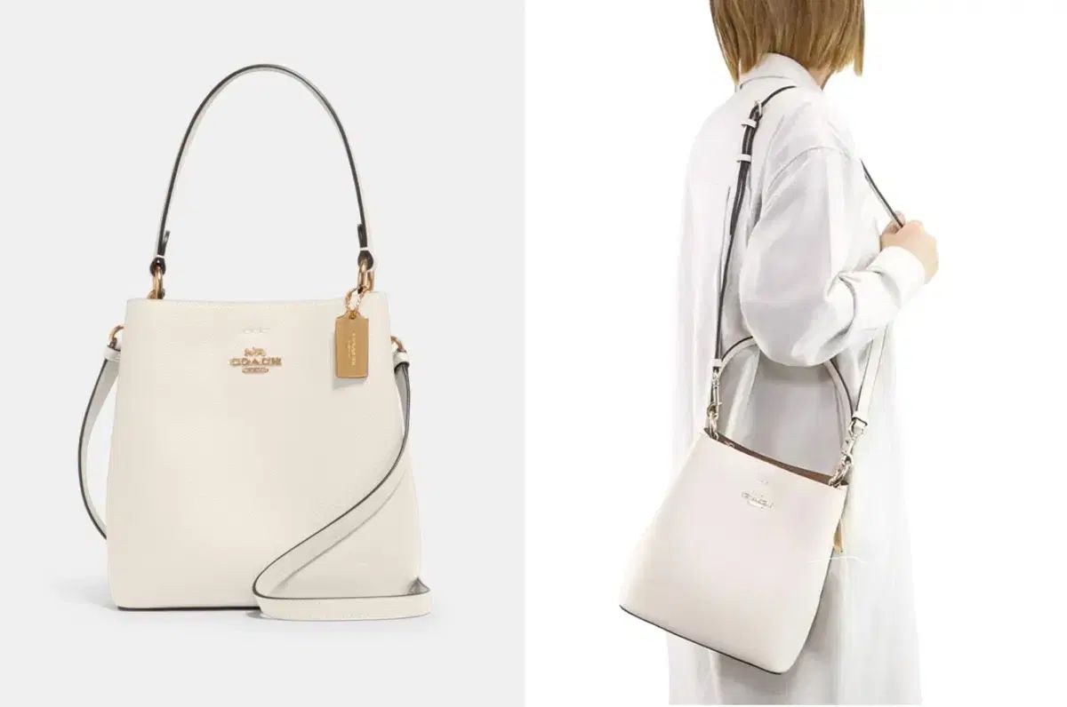 COACH コーチ 町 バケットバッグ アイボリー