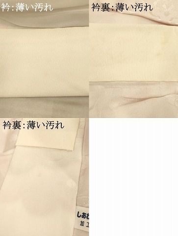平和屋着物□長襦袢 無双仕立て 束ね熨斗草花文 暈し染め 正絹