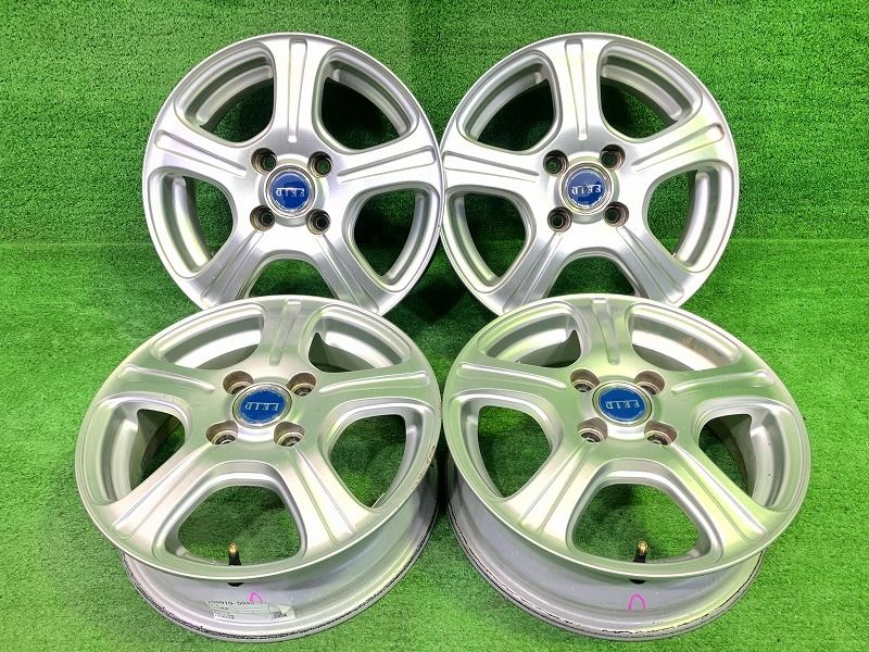 社外 FEID 軽自動車 ホイール アルミ シルバー 14インチ 4.5J 4穴 4本 100 46