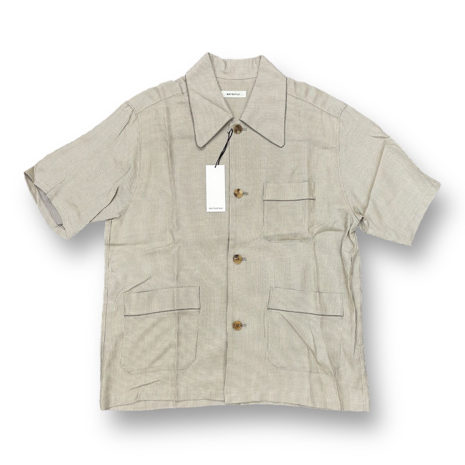 定価34100円 新品 MATSUFUJI 22SS Dobby Weave Short Sleeve Shirt 