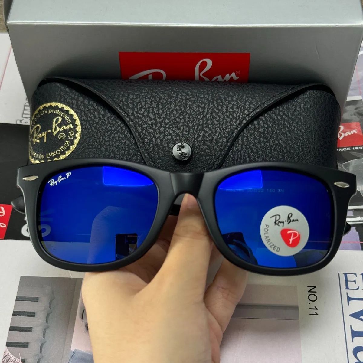 ケース無し RB2140F-9013Fレイバン サングラス ブルーグラデ レイバン