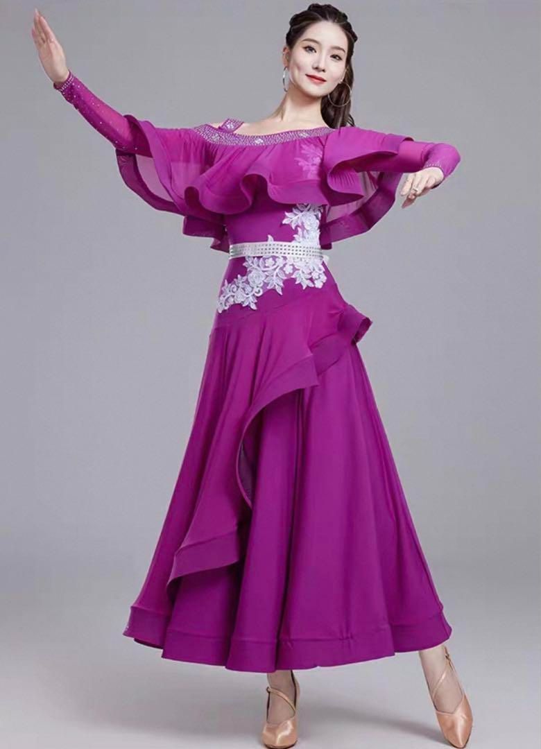 新品未使用 華やかストーン付スタンダード向けワンピース☆練習着に