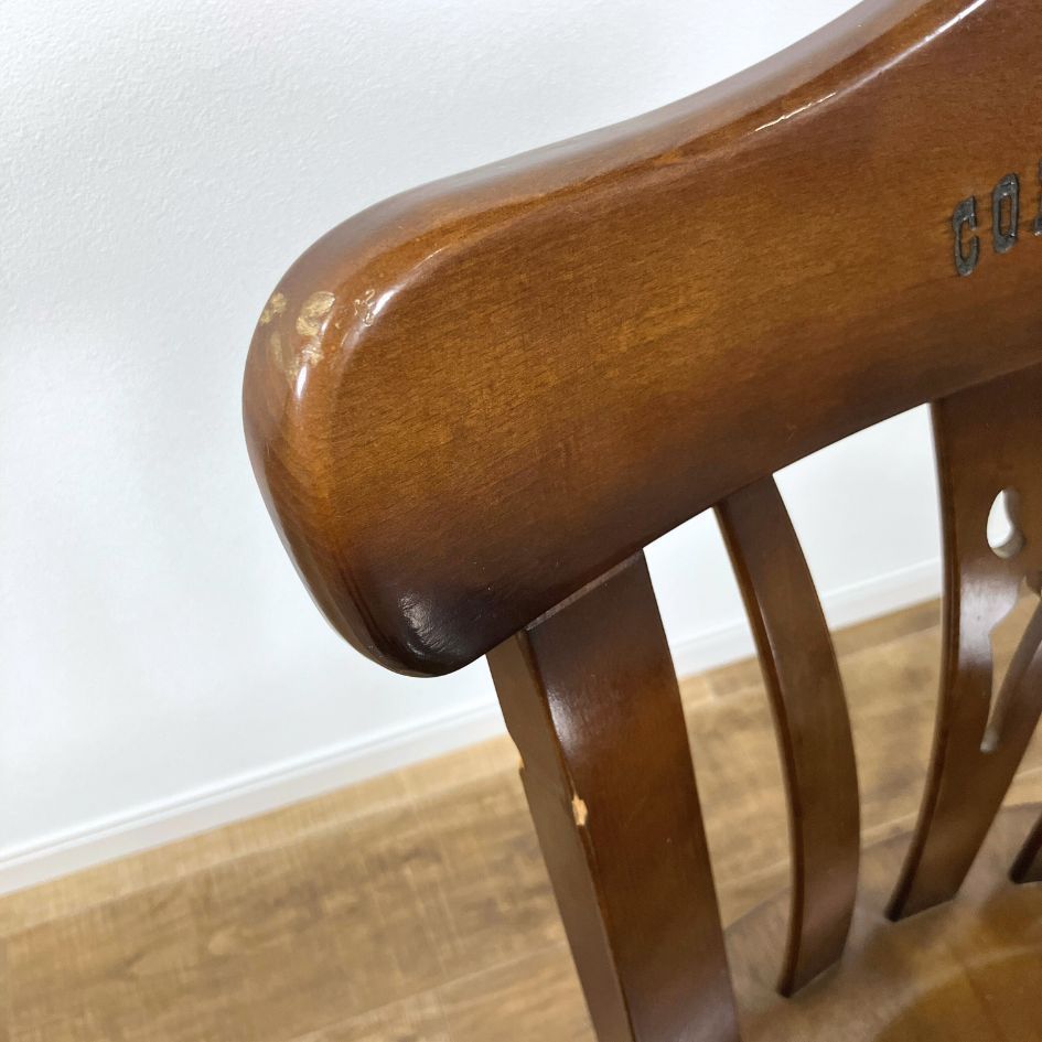 Karimoku COLONIAL CC18 model 肘無　ブラウン　2脚 Karimoku COLONIAL CC18 model 肘無 ブラウン 2脚 - メルカリ