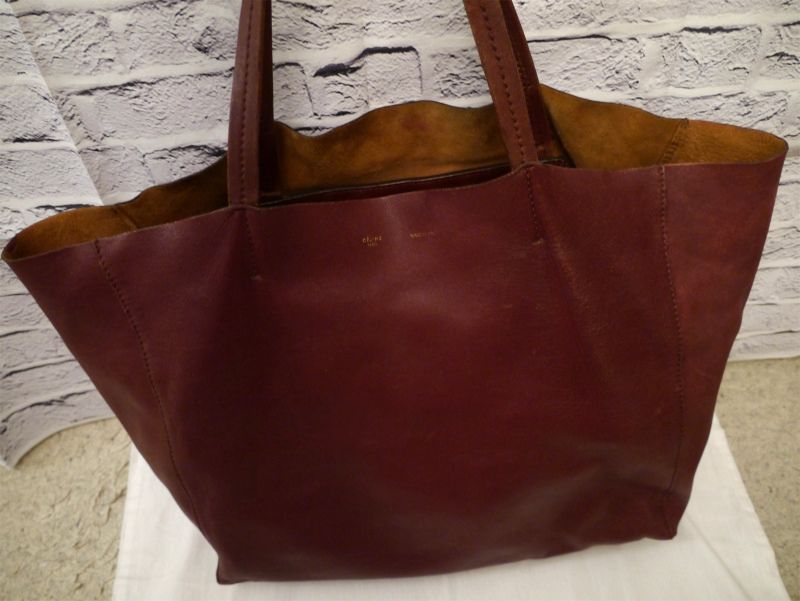 ◇CELINE セリーヌ ホリゾンタルカバ 大容量 レザー トート