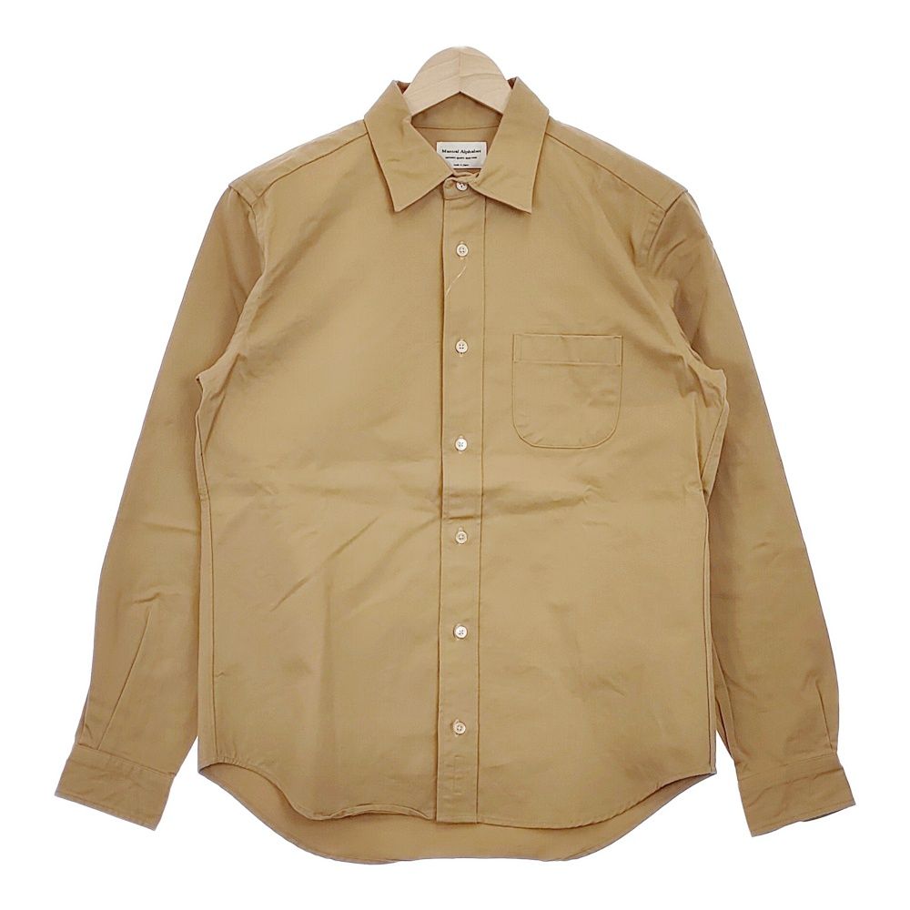 メンズ 長袖 MANUAL ALPHABET 新品 MA-S-447 サイズ2 定価13800円 長袖シャツ
