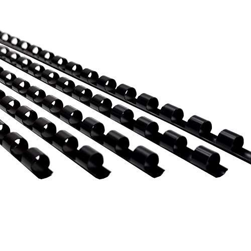 RAYSOONER CR8 ブラック 製本リング マルチサイズ 穴径:8mm A4サイズ 1箱＝100本 黒 21穴