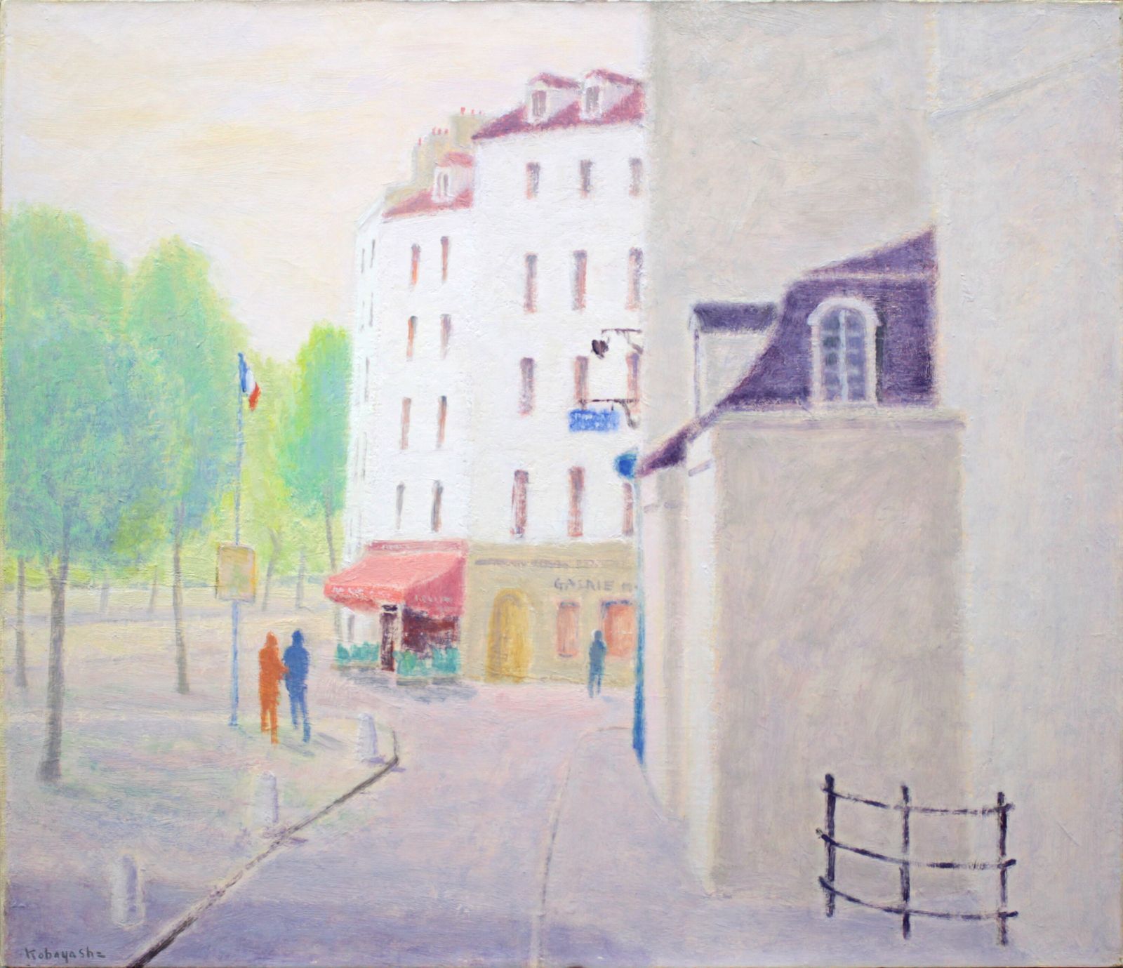 小林章三『カルチェ・ラタン街』油彩画【真作保証】 絵画 小林章三『カルチェ・ラタン街』油彩画【真作保証】 絵画 - メルカリ