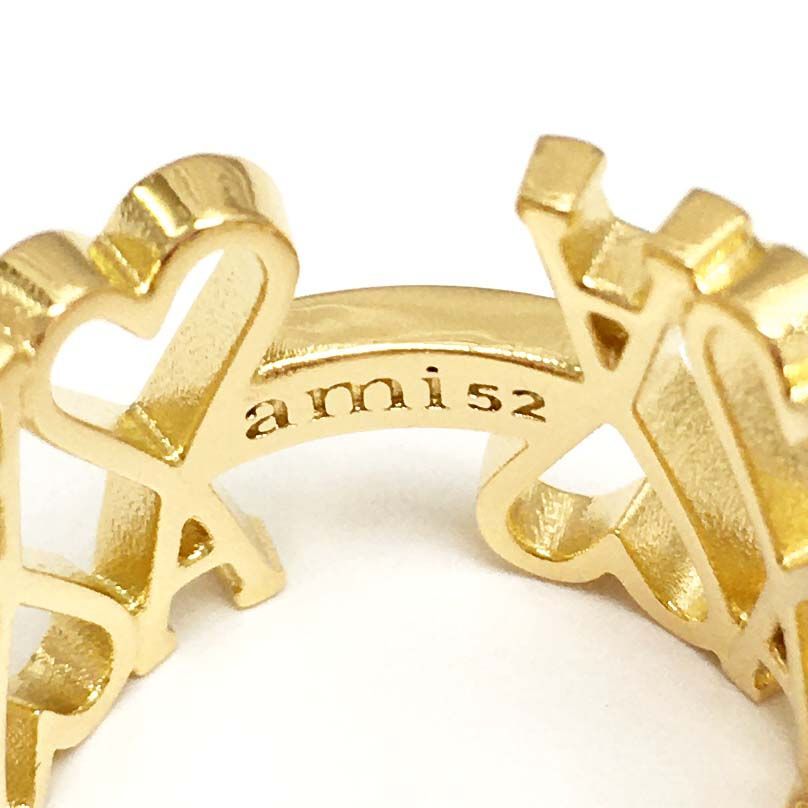 【新品・国内即発】AMI PARIS UJW925.361 902 GOLD 指輪 リング 新品・国内即発】AMI PARIS UJW925.361 902 GOLD 指輪 リング