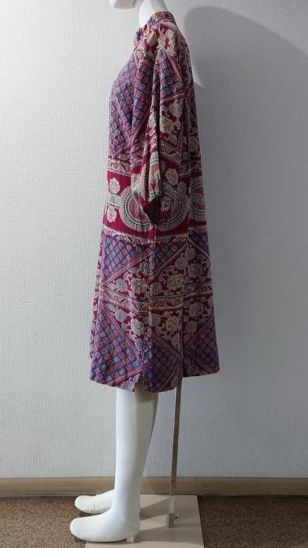 【あす楽対応】 Around the 70’s Pakistan Cotton Dress 総柄 パキスタンコットン ワンピース 品質保証、最安値に挑戦！