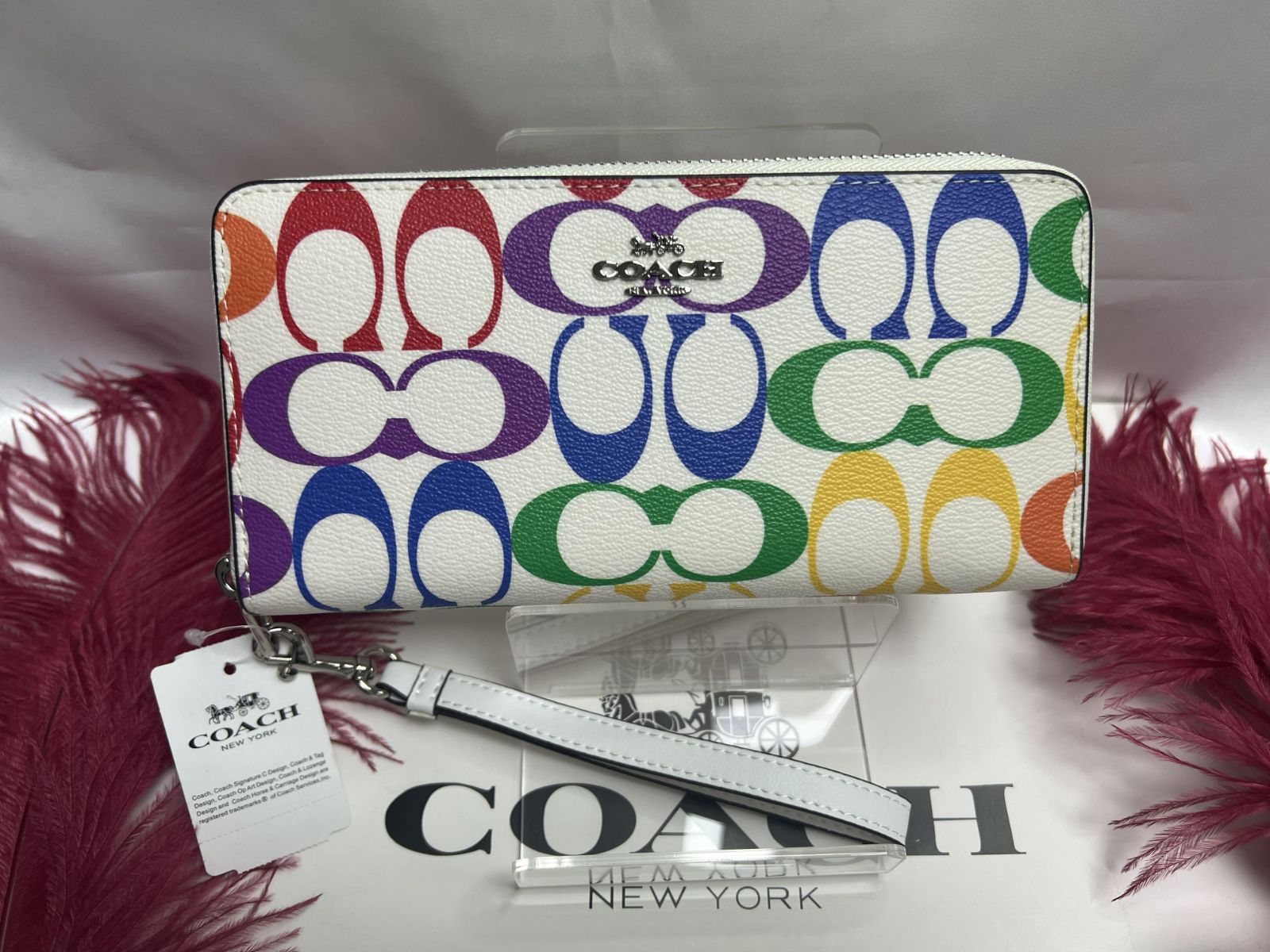 コーチ COACH 財布 長財布 シグネチャー ラウンドファスナー