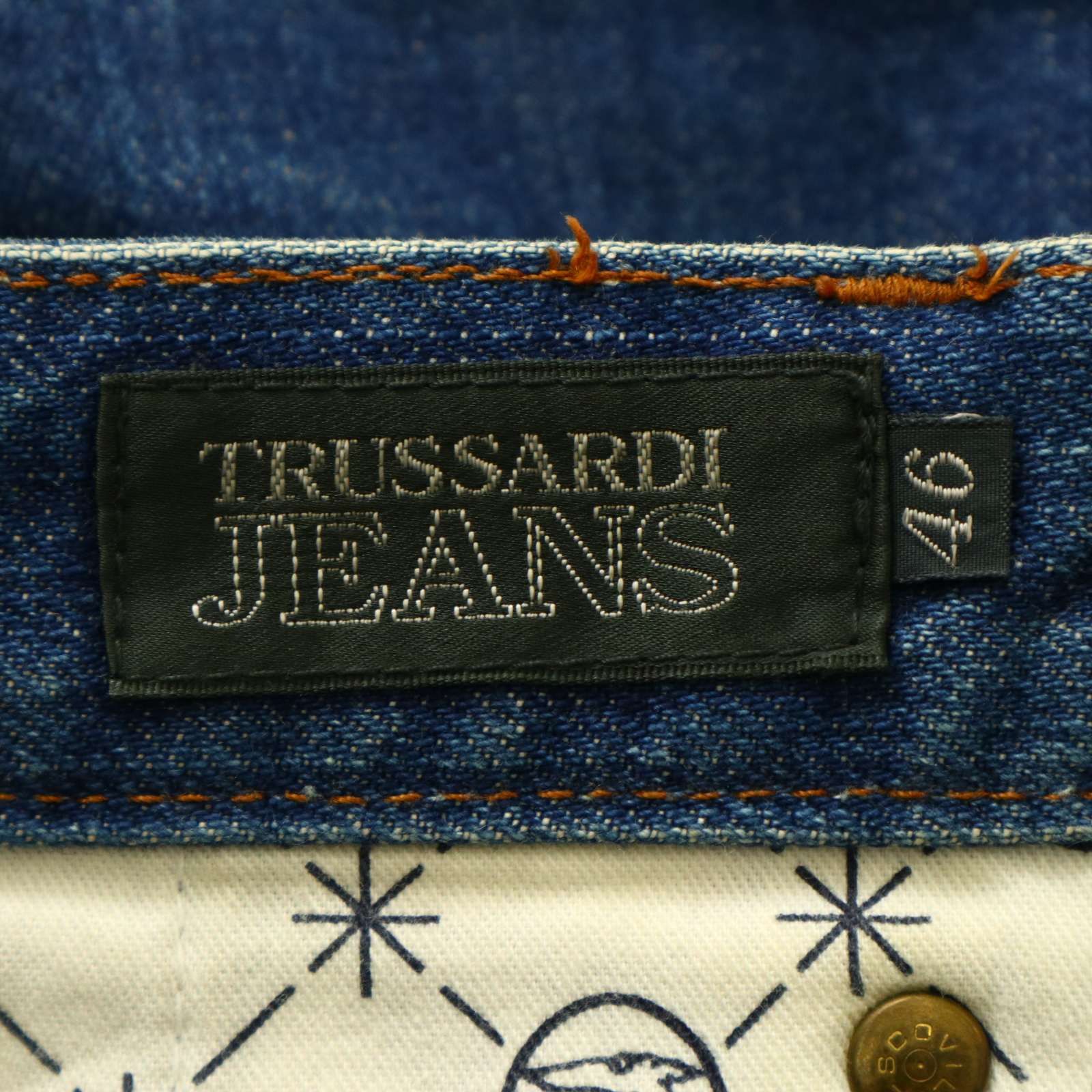 TRUSSARDI JEANS トラサルディ ジーンズ 通年 ロゴ刺繍☆ USED