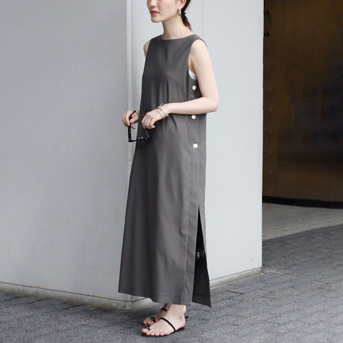 【新品】グレースコンチネンタル ドットジャガードノースリーブワンピース ドットジャガードノースリーブワンピース / GRACE CONTINENTAL