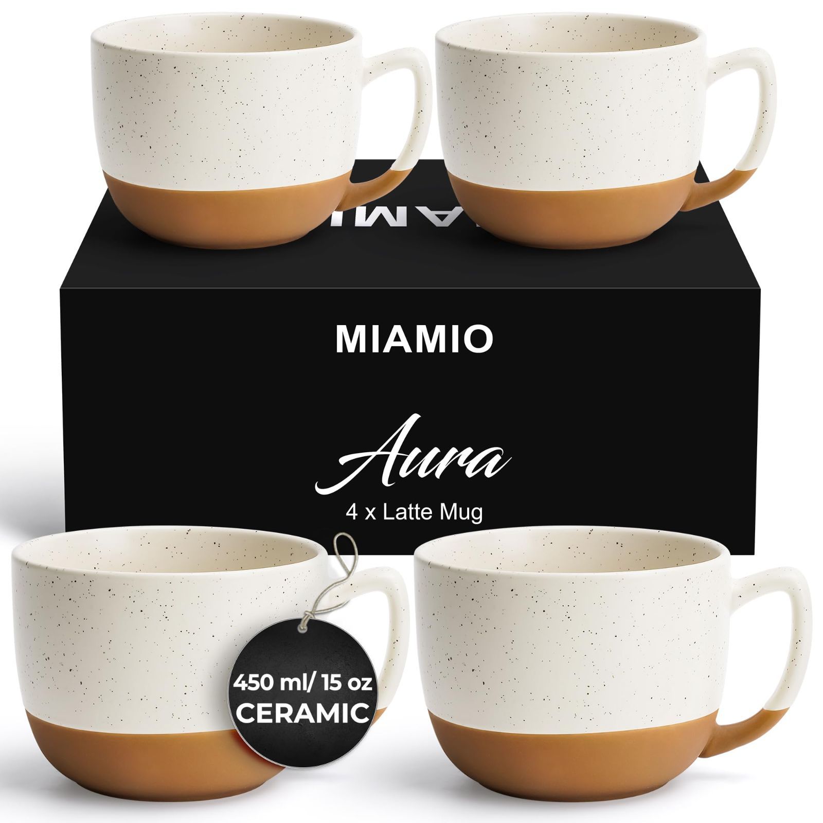 数量 MIAMIO - Aura Collection クリーミーココア マグカップ 4x