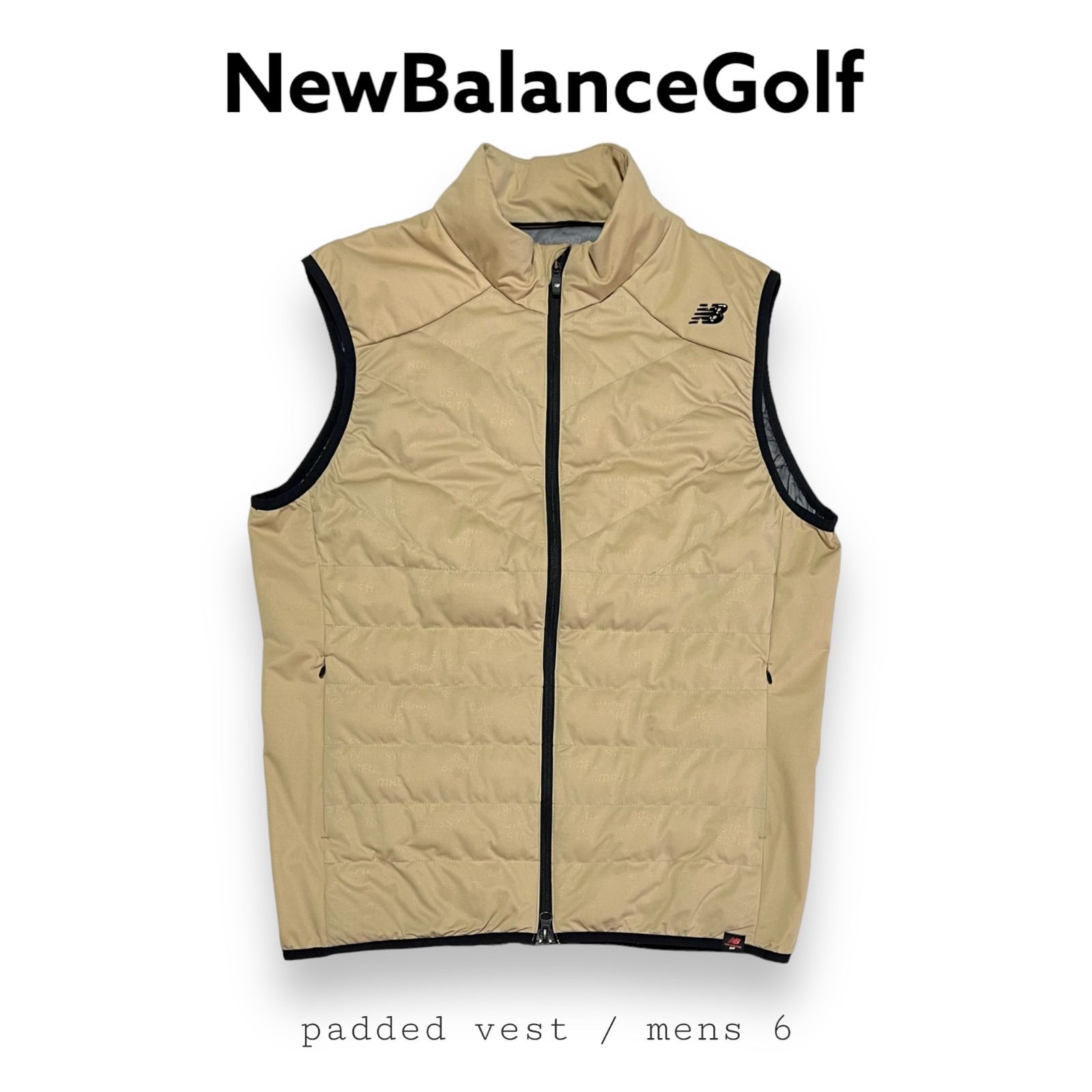 メンズ 美品 NewBalanceGolf 中綿ベスト フルジップ サイズ6 メンズ 美品 NewBalanceGolf 中綿ベスト フルジップ サイズ6