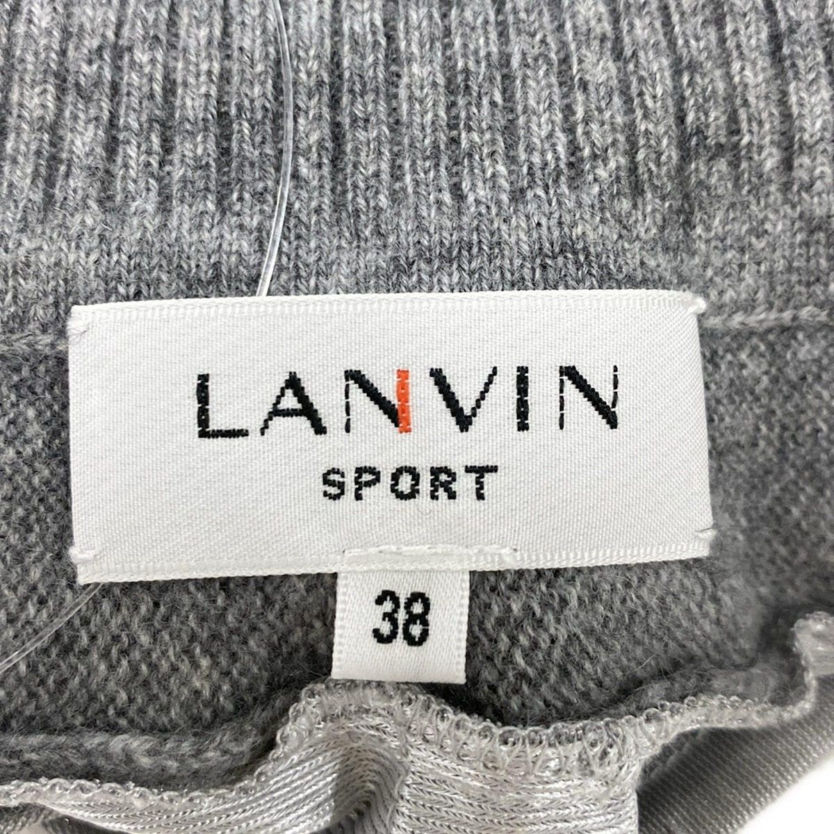 LANVIN SPORT(ランバンスポーツ) ノースリーブカットソー サイズ38 M レディース美品  - グレー×シルバー タートルネック/ノースリーブ LANVIN SPORT(ランバンスポーツ) ノースリーブカットソー サイズ