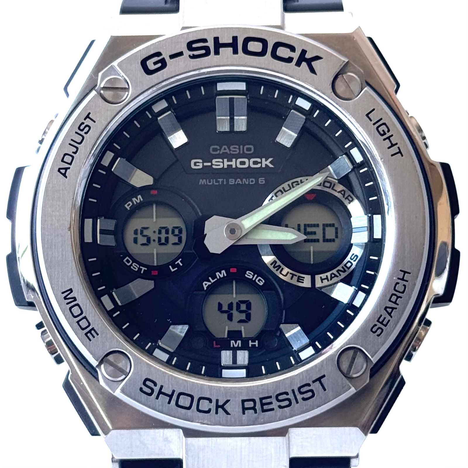 カシオ CASIO ジーショック G-SHOCK G–STEEL GST-W110-1AJF 電波 