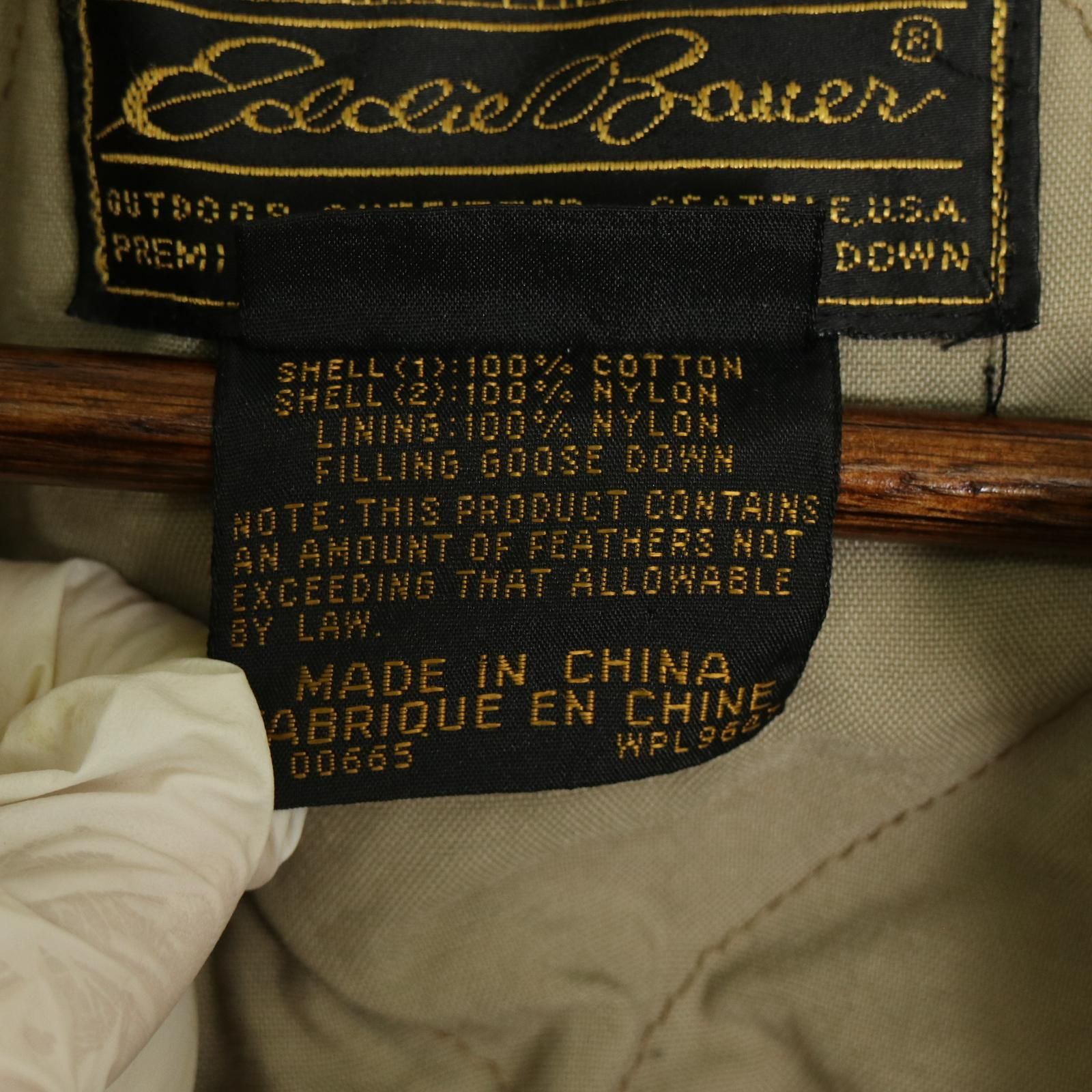 Eddie Bauer - 80年代 Eddie Bauer エディーバウアー ダウンジャケット アウトドア ベージュ (レディース S) 中古 古着 A1350 80年代 Eddie Bauer エディーバウアー ダウンジャケット