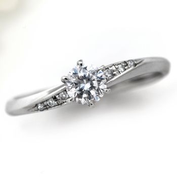 婚約指輪 安い プラチナ ダイヤモンド リング 0.25カラット 鑑定書付 