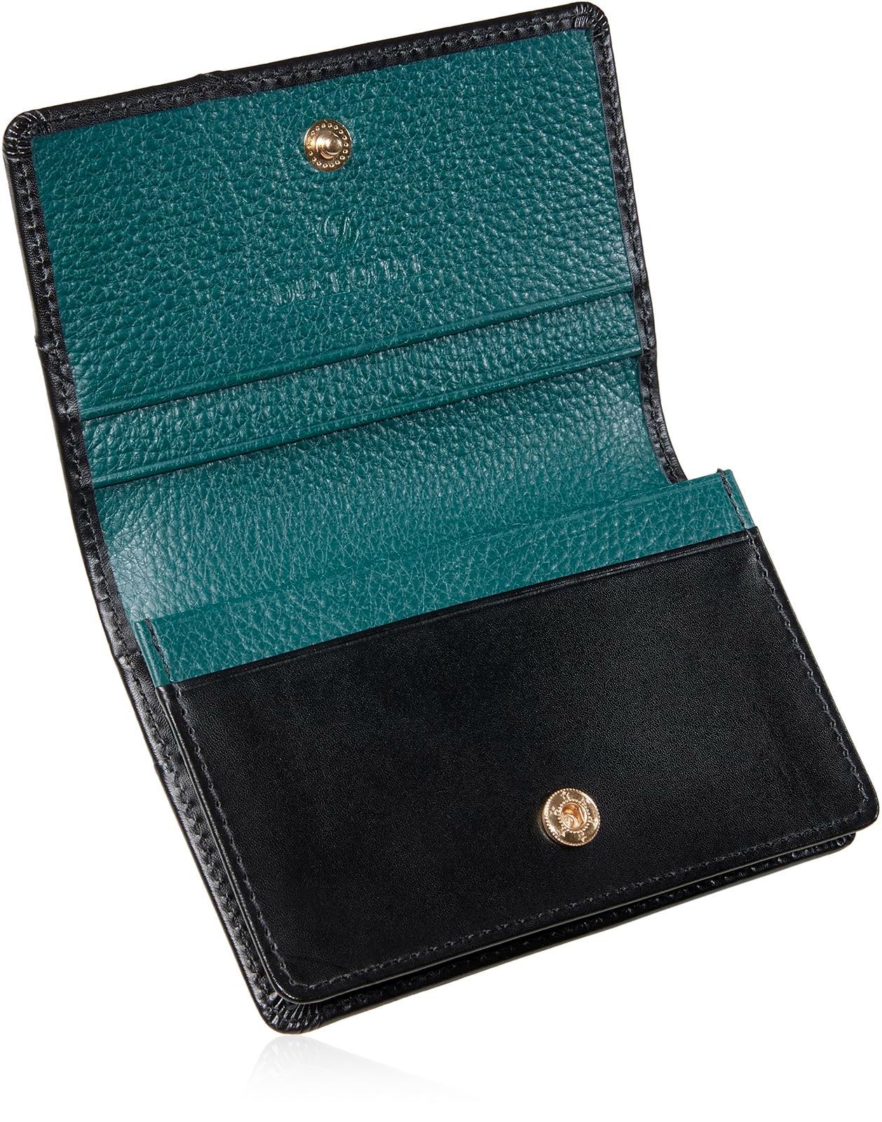 【在庫セール】【 レザー 本革 ソムリエ監修】 大容量 メンズ 50枚収納 名刺入れ 名刺ケース [DIALQUAL] (ブルーグリーン)