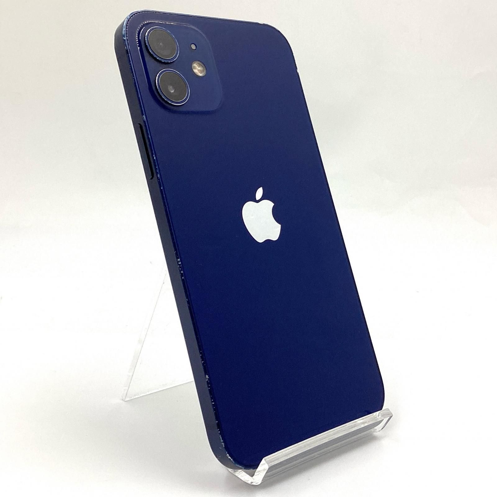 【全額返金保証】【最速発送】Apple iPhone 12 128GB ブルー Softbank SIMフリー 動作確認済 白ロム