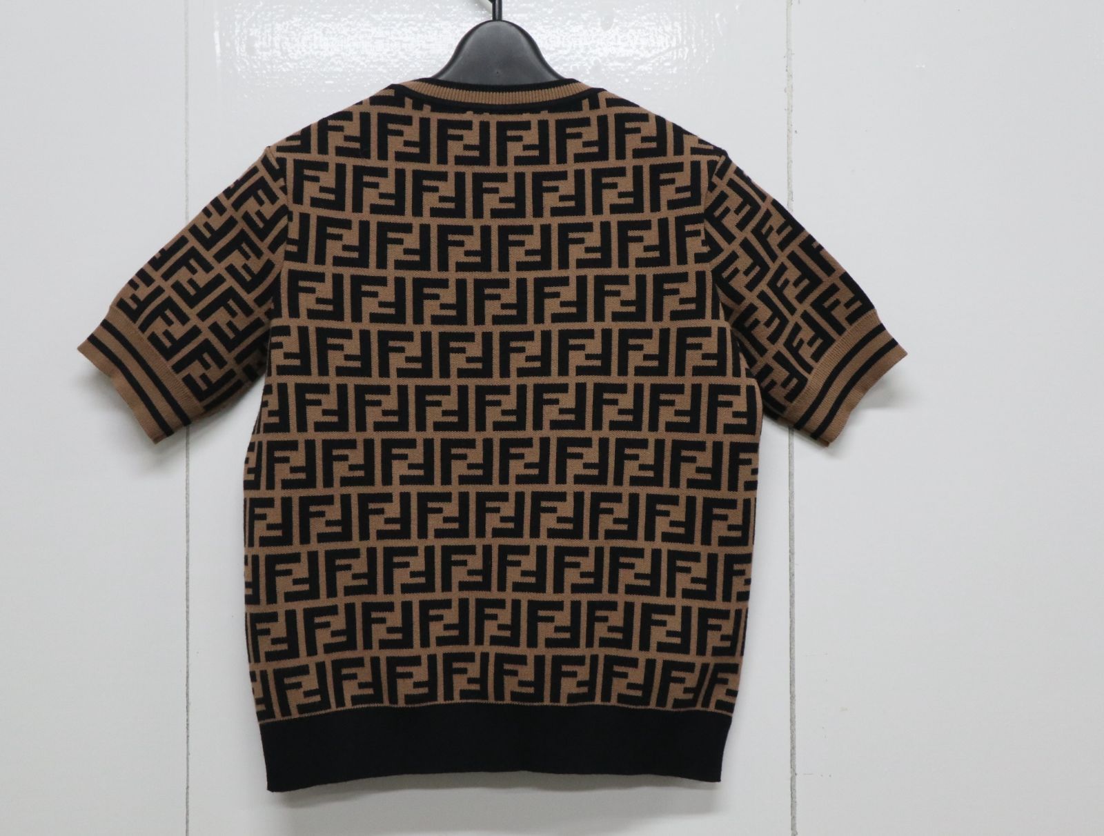 FENDI フェンディ FFロゴ ズッカ柄 半袖ニット サイズ36 FZY702