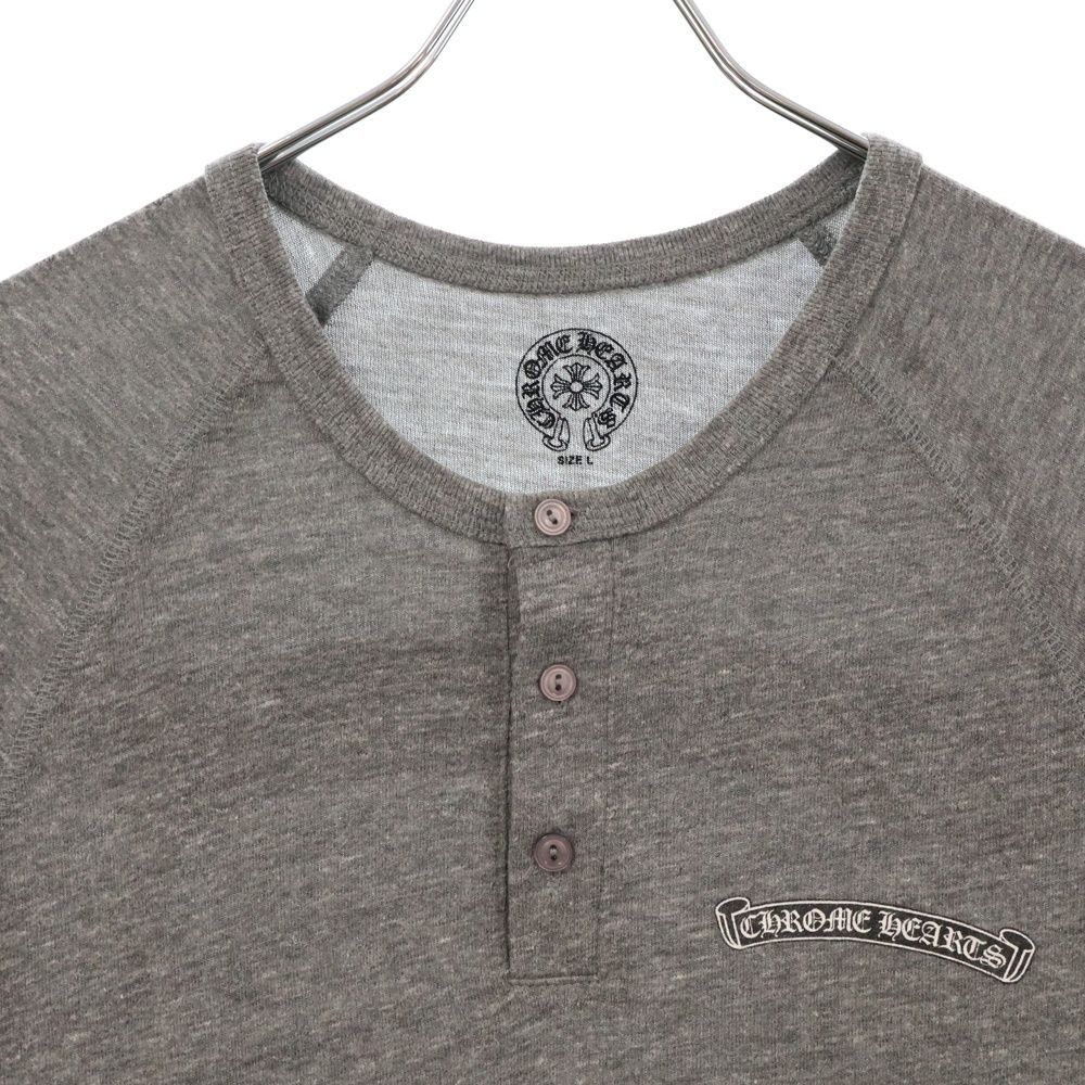 クロムハーツ Tシャツグレー7分袖 Lサイズ クロムハーツ ヘンリー
