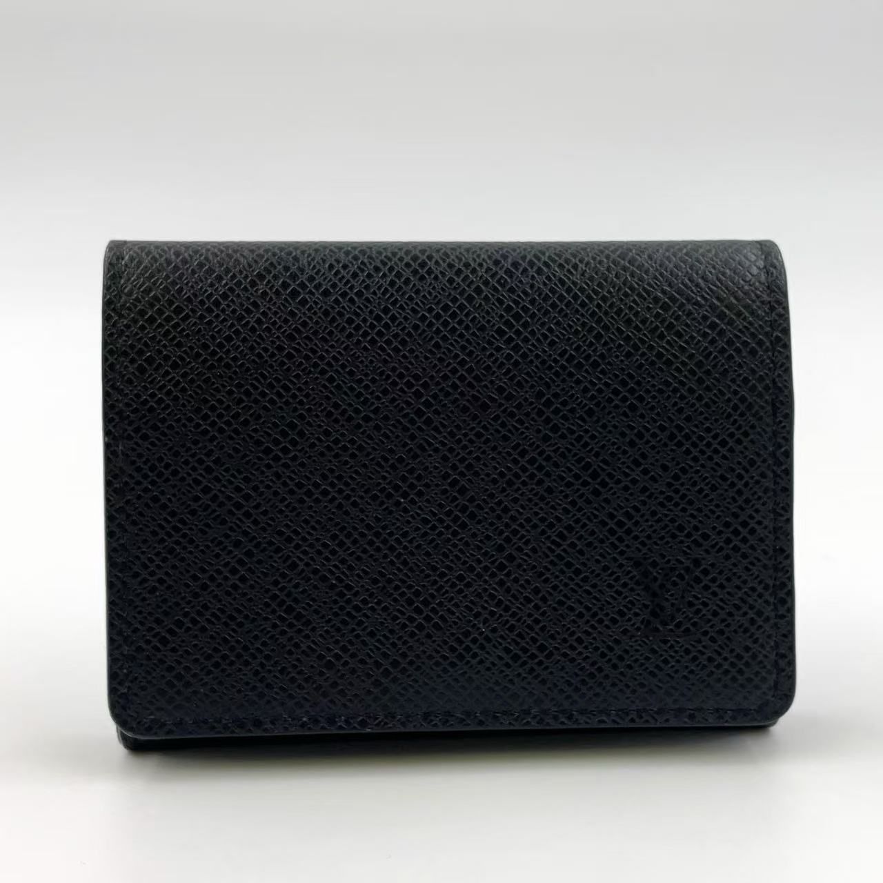 LOUIS VUITTON アンヴェロップ カルト ドゥ ヴィジット NM タイガ タイガ ノワール レザー ブラック カードケース 名刺入れ M64595