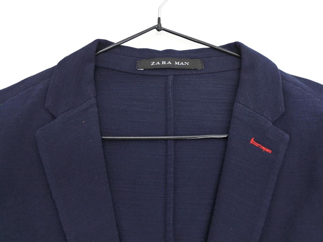 マル ZARA MAN ザラ マン テーラード ジャケット size48/紺