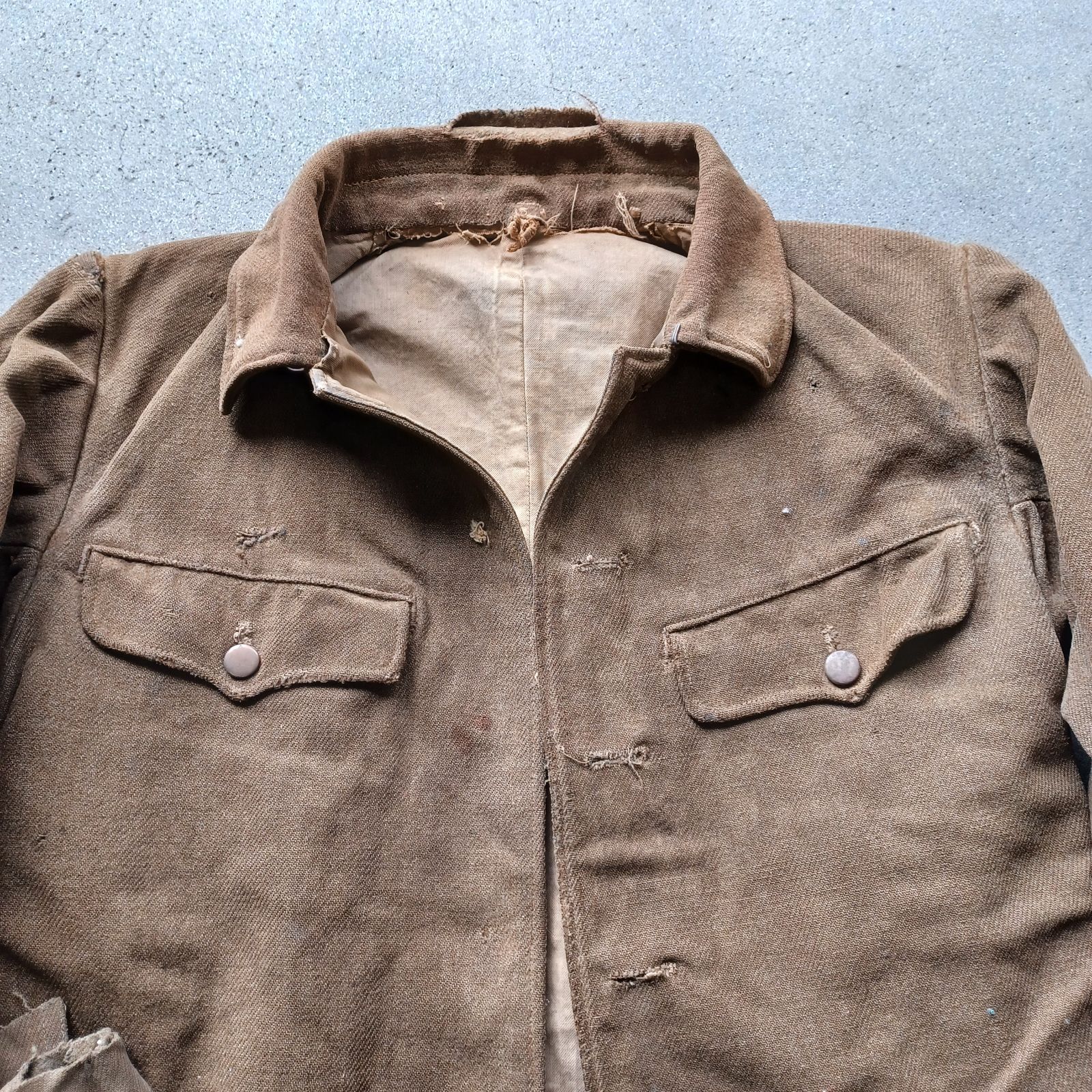 購入決定希少【JAPAN VINTAGE】40`s旧日本軍ダブルブレストウールジャケット/補有