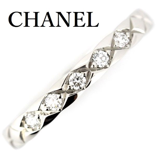 シャネル ココクラッシュ ダイヤモンド 5P リング Pt950 ♯51 証明書