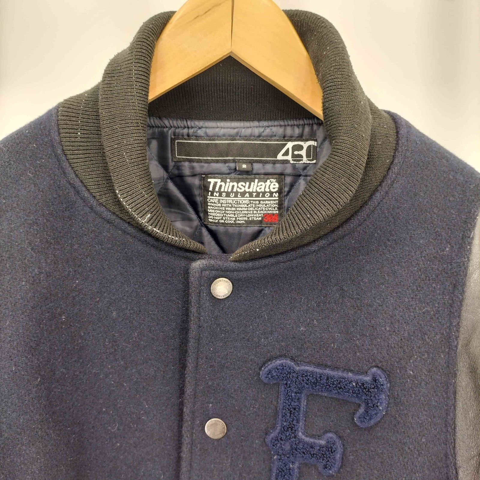 フォーサーティ 430 fourthirty FICON STADIUM JKT ワッペンスタジャン 