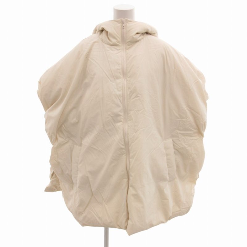 Mila Owen サスティナブルサイドリボンダウンポンチョ Mila owen