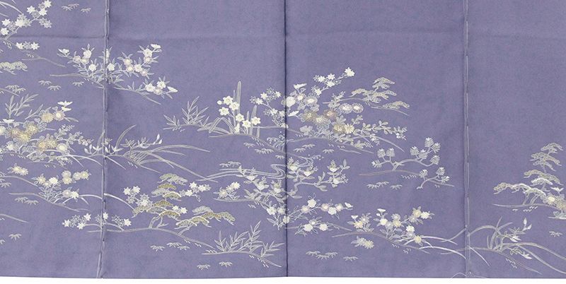 金彩　蛍ぼかし　桜花模様　菊花　付け下げ　着物　102a p 金彩蛍ぼかし桜花模様菊花付け下げ着物102a p