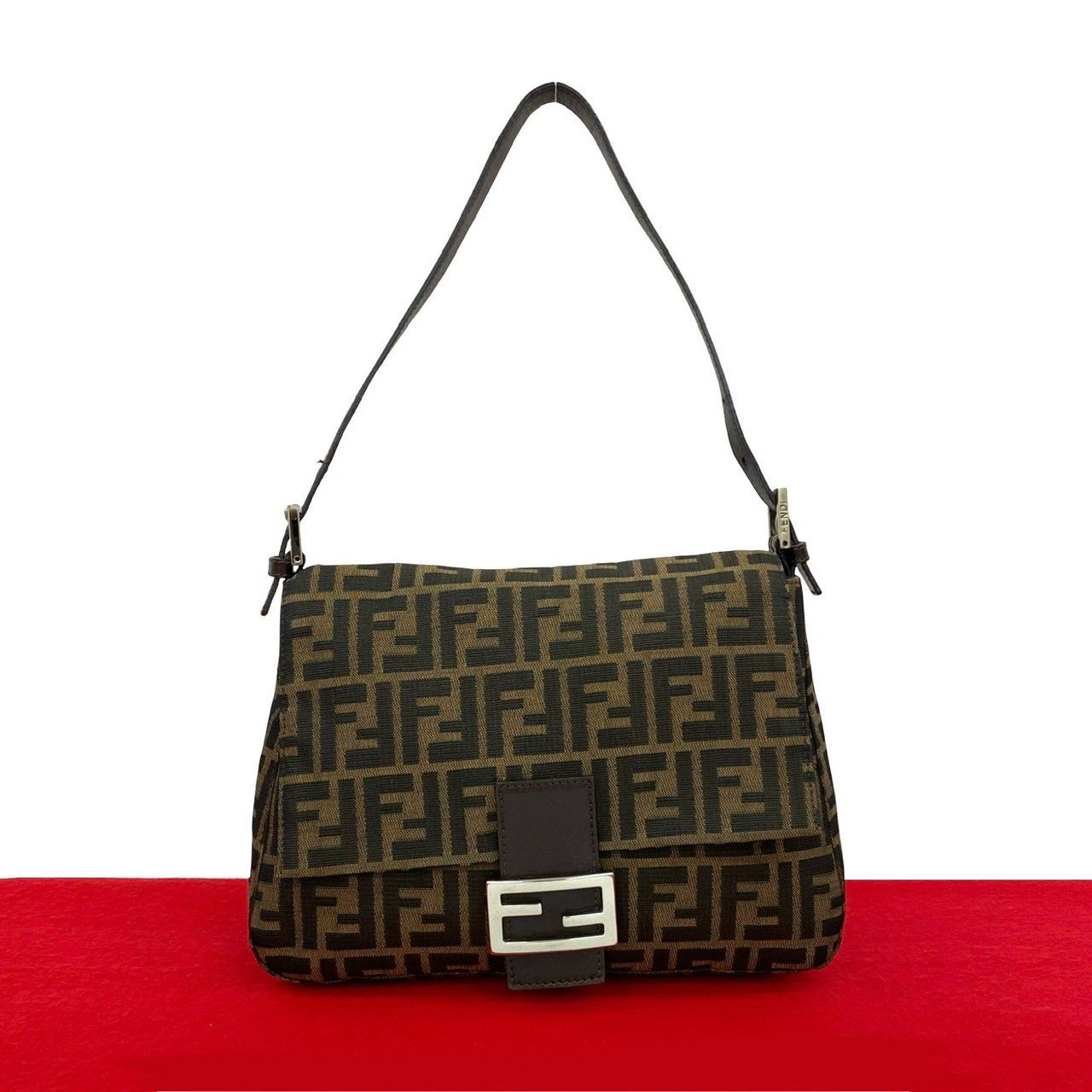 極 美品 FENDI フェンディ ヴィンテージ マンマバケット ズッカ